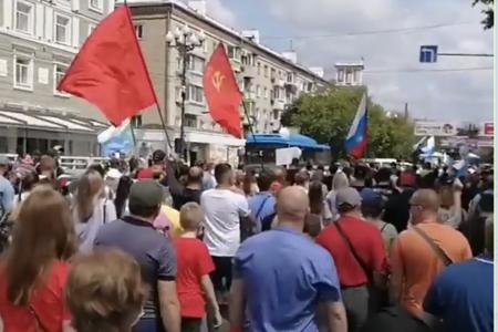 Сергей Обухов про 29-й день хабаровских протестов «за губернатора ЛДПР»: протест явно левеет и краснеет