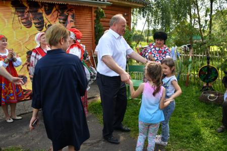 Г.А. Зюганов посетил Знаменский район Орловской области
