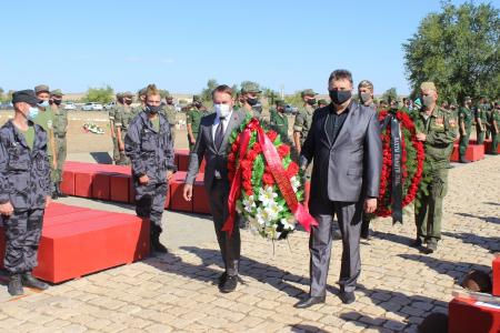 Волгоградская область. Депутаты-коммунисты приняли участие в церемонии перезахоронения бойцов Сталинградской битвы