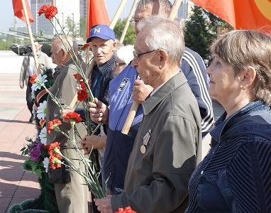Коммунисты Забайкалья почтили память павших в боях в годы Второй мировой войны