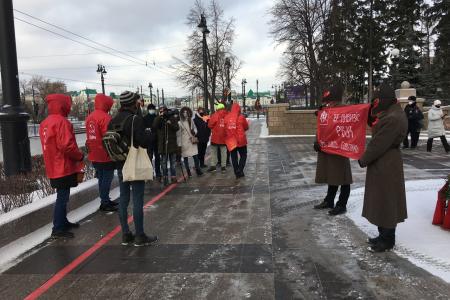 Омские комсомольцы и коммунисты почтили память борцов с колчаковщиной