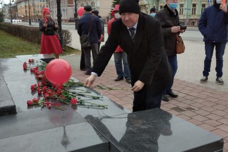 Празднование 103-ей годовщины Великой Октябрьской социалистической революции в Тюмени