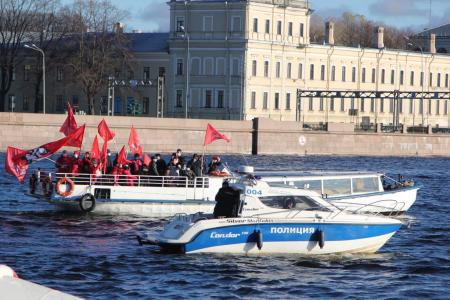Санкт-Петербург. Ограничения не помешали коммунистам отметить годовщину Великого Октября