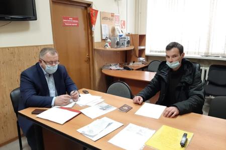 Московская область. Депутат-коммунист Александр Наумов провёл прием граждан в Подольске