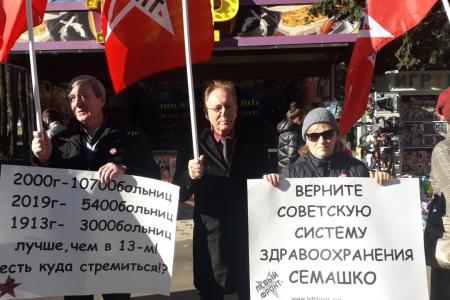 Краснодар. Активисты КПРФ и других левых сил провели пикет против антинародной политики партии власти
