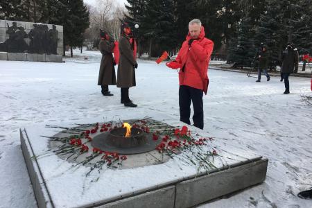 Омские комсомольцы и коммунисты почтили память борцов с колчаковщиной