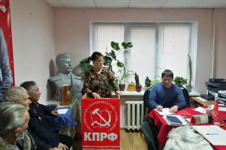 Саратовская область. О.Н. Алимова выступила перед партийным активом города Энгельса