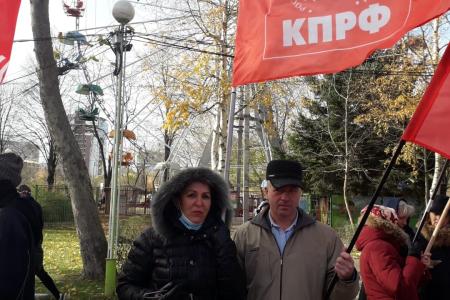 В Краснодаре прошли протестные пикеты активистов КПРФ и других левых сил