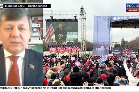 Дмитрий Новиков в эфире «России 24»: «События в США отражают общий кризис капитализма»