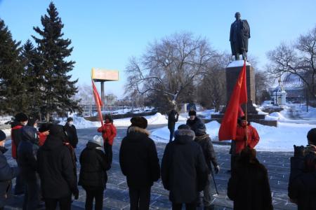 Омские коммунисты почтили память В.И. Ленина