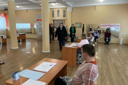 Московская область. Секретарь МК КПРФ Александр Наумов посетил избирательные участки в Коломне