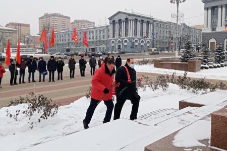 Курская область. Цветы – Ленину!