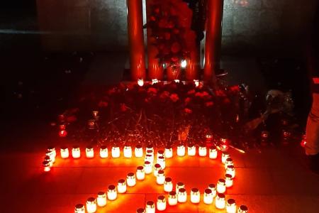 Краснодарский край, город-герой Новороссийск. Активисты КПРФ отметили 78-ю годовщину высадки десанта на Малую Землю