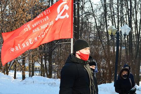 Коммунисты города Иваново провели митинг, посвященный 136-й годовщине со дня рождения М.В. Фрунзе