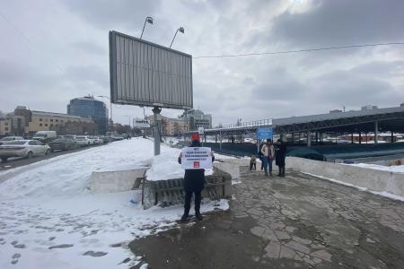 Рязанские коммунисты вышли на одиночные пикеты в честь 30-летней годовщины референдума «За сохранение СССР»