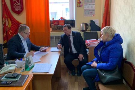 Московская область. Депутат-коммунист Александр Наумов провёл очередной приём граждан в Кашире