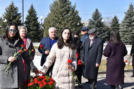 Рабочая поездка Казбека Тайсаева. День памяти И.В. Сталина в Северной Осетии