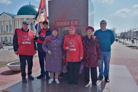 Тамбовские коммунисты отметили День рождения В.И. Ленина