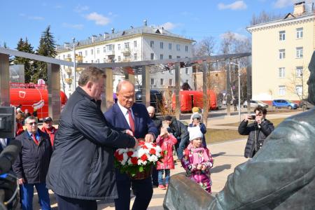 Московская область. Лидер КПРФ Геннадий Зюганов посетил столицу мировой космонавтики - город Королёв