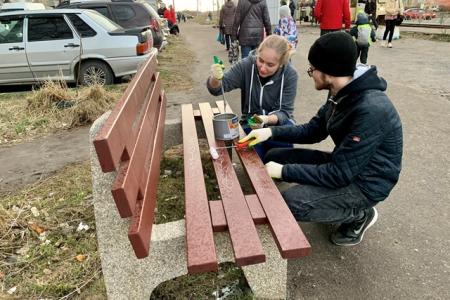 Ярославские коммунисты на общегородском субботнике