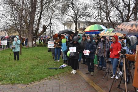 Краснодарский край. В Белореченске состоялся митинг против бездействия властей в решении проблем «мусорного полигона»