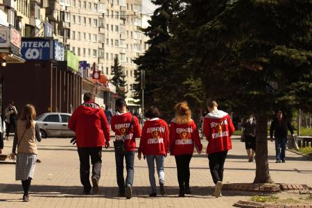 Всероссийская комсомольская акция «Красные в городе» продолжает шагать по стране: Северо-Западный федеральный округ