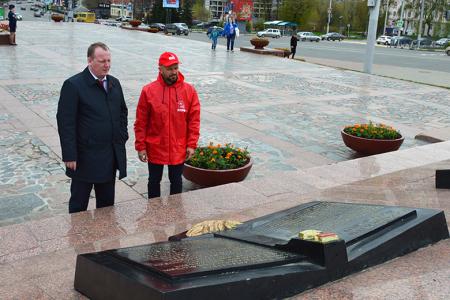 Рабочий визит Романа Лябихова в Иваново накануне Дня Великой Победы