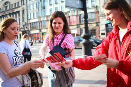 Всероссийская комсомольская акция «Красные в городе» продолжает шагать по стране: Северо-Западный федеральный округ