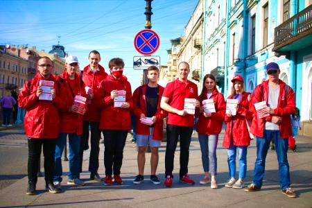 Всероссийская комсомольская акция «Красные в городе» продолжает шагать по стране: Северо-Западный федеральный округ