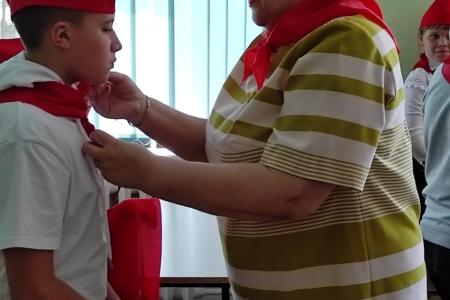 Рязанская область. Приём в пионеры в Сасове