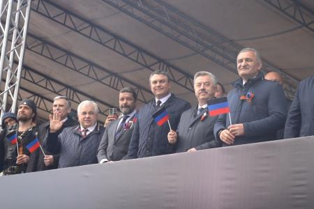 Рабочий визит Казбека Тайсаева, Александра Ющенко и делегации КПРФ на Донбасс