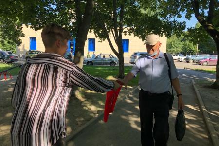 Курск. КПРФ проводит акцию «Красные в городе»