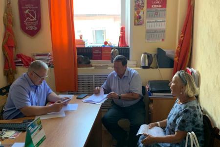 Московская область. Депутат-коммунист Александр Наумов провёл приём граждан в городе Кашира