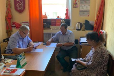 Московская область. Депутат-коммунист Александр Наумов провёл приём граждан в городе Кашира
