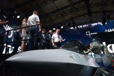 Г.А. Зюганов посетил Международный авиационно-космический салон МАКС-2021 в подмосковном Жуковском. Фоторепортаж