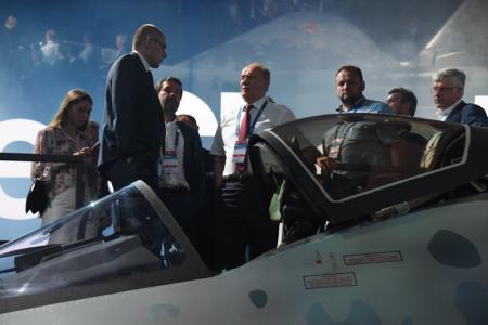 Г.А. Зюганов посетил Международный авиационно-космический салон МАКС-2021 в подмосковном Жуковском. Фоторепортаж