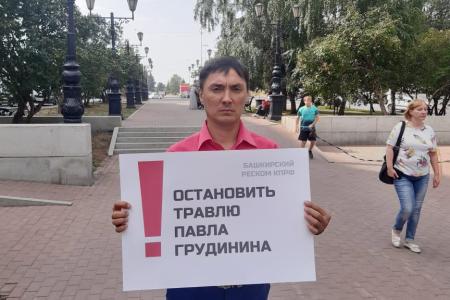 В Башкортостане прошли пикеты в поддержку П.Н. Грудинина
