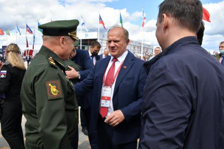Г.А. Зюганов принял участие в церемонии открытия Международного военно-технического форума «АРМИЯ – 2021» и Армейских международных игр – 2021