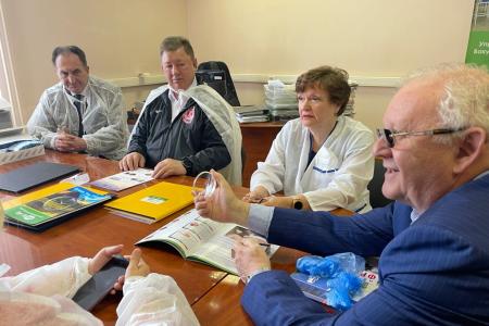 Московская область. Делегация коммунистов во главе с лидером КПРФ Г.А. Зюгановым посетила во Фрязино предприятие ООО «Топ Визион»