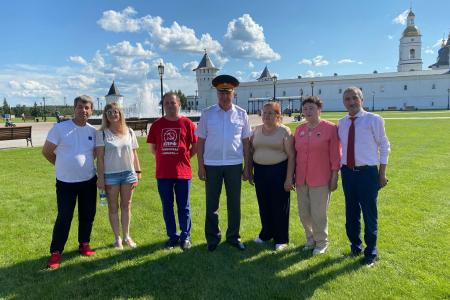 Тюменская область. Генерал-лейтенант В.И. Соболев в Тобольске