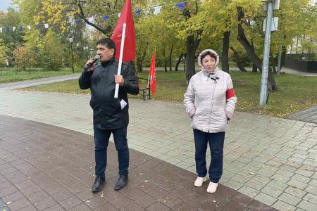 Тюменцы вышли на митинг против массовых фальсификаций на выборах