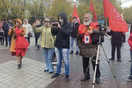 Тюменцы вышли на митинг против массовых фальсификаций на выборах