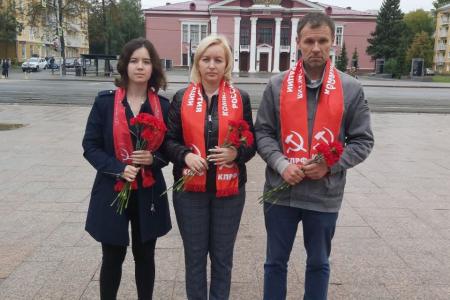 Возложение цветов в Перми в годовщину окончания Второй Мировой войны