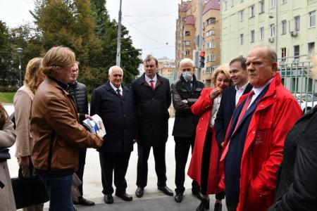 Г.А. Зюганов проголосовал на выборах депутатов Государственной Думы