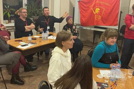 Новгородские комсомольцы в честь 103-летия со дня образования ВЛКСМ провели интеллектуальную игру