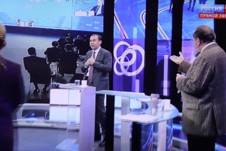 Юрий Афонин в эфире «России-1»: Капиталистические карлики не способны даже просто сохранять наследство советского гиганта