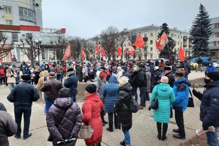 Борьба против угнетения разворачивается. Народный сход в Тамбове