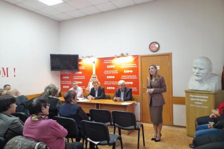 Севастопольский штаб КПРФ с рабочим визитом посетили Александр Тарнаев и Маргарита Образцова