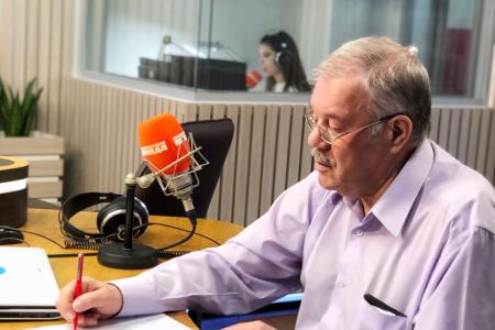 Лидер КПРФ Геннадий Зюганов провел партсобрание на радио «Комсомольская правда»
