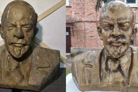 К 104-Й годовщине Великой Октябрьской социалистической революции в Тульской области коммунисты восстановили старейший бюст В.И. Ленину